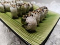 Sushi is a Japanese dish of prepared vinegared rice