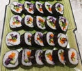 Sushi is a Japanese dish of prepared vinegared rice