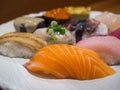 Sushi is luxury Japanese food Royalty Free Stock Photo