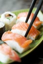 Sushi and maki Royalty Free Stock Photo