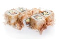 Sushi maki with chips Royalty Free Stock Photo