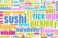 Sushi Menu Royalty Free Stock Photo