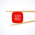 Sushi menu cover template