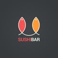 Sushi menu design. Fish menu background.
