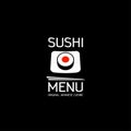 Sushi menu design template. Royalty Free Stock Photo