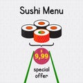 Sushi menu