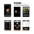 Sushi menu template application mobile japanese food delivery
