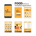 Sushi menu template application mobile japanese food delivery