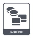 sushi mix icon in trendy design style. sushi mix icon isolated on white background. sushi mix vector icon simple and modern flat Royalty Free Stock Photo