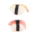 Sushi nigirizushi isolated