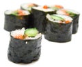 Sushi nori on a white Royalty Free Stock Photo