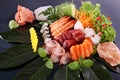 Sushi party tray Royalty Free Stock Photo