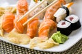 Sushi Plate - Close Up Royalty Free Stock Photo