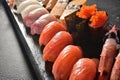 Sushi platter dish Royalty Free Stock Photo