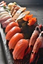 Sushi platter dish Royalty Free Stock Photo