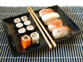 Sushi platter meal Royalty Free Stock Photo