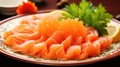 sushi raw seafood food