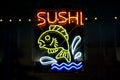 Sushi restaurant sign Royalty Free Stock Photo