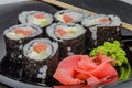 Sushi, rice, food, fish, seaweed, japanese, eating, culture Royalty Free Stock Photo