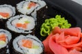 Sushi, rice, food, fish, seaweed, japanese, eating, culture Royalty Free Stock Photo