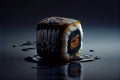 Sushi Roll on a Dark and Moody Background AI Generative Royalty Free Stock Photo