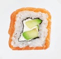 Sushi roll philadelphia, isolated