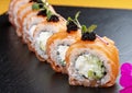 Sushi roll Philadelphia. Sushi trend. Creative food