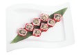 Sushi Roll with Red Flying Fish Roe Royalty Free Stock Photo