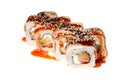 A sushi roll set with Anguillidae Royalty Free Stock Photo