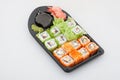 Sushi Roll set, Japanese cuisine Royalty Free Stock Photo