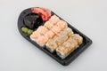 Sushi Roll set, Japanese cuisine Royalty Free Stock Photo