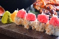 Sushi roll tuna platter