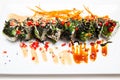 Sushi Roll Vegetarian Royalty Free Stock Photo