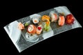 Sushi Rolls Plate Royalty Free Stock Photo