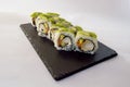 Sushi rolls in a plate Royalty Free Stock Photo