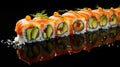 sushi salmon seafood food