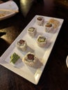 Sushi sampler appetizer