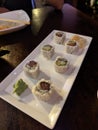 Sushi sampler appetizer