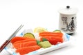 Sushi sashimi lunch box Royalty Free Stock Photo