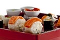 Sushi,sashimi,Maki Japanese cuisine. Royalty Free Stock Photo