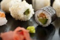 Sushi,sashimi,Maki Japanese cuisine. Royalty Free Stock Photo