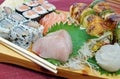 Sushi and Sashimi Platter Royalty Free Stock Photo