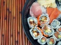 Sushi and Sashimi Platter Royalty Free Stock Photo