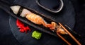 Sushi sashimi set closeup Royalty Free Stock Photo