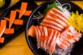 Sushi sashimi set,Japanese food Royalty Free Stock Photo