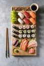 Sushi sashimi set Royalty Free Stock Photo