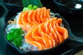 Sushi sasimi salmon japanese food japan food Royalty Free Stock Photo