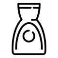 Sushi sauce bottle icon, outline style