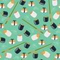 Sushi seamless wallpaper