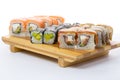 Sushi set on gete Royalty Free Stock Photo